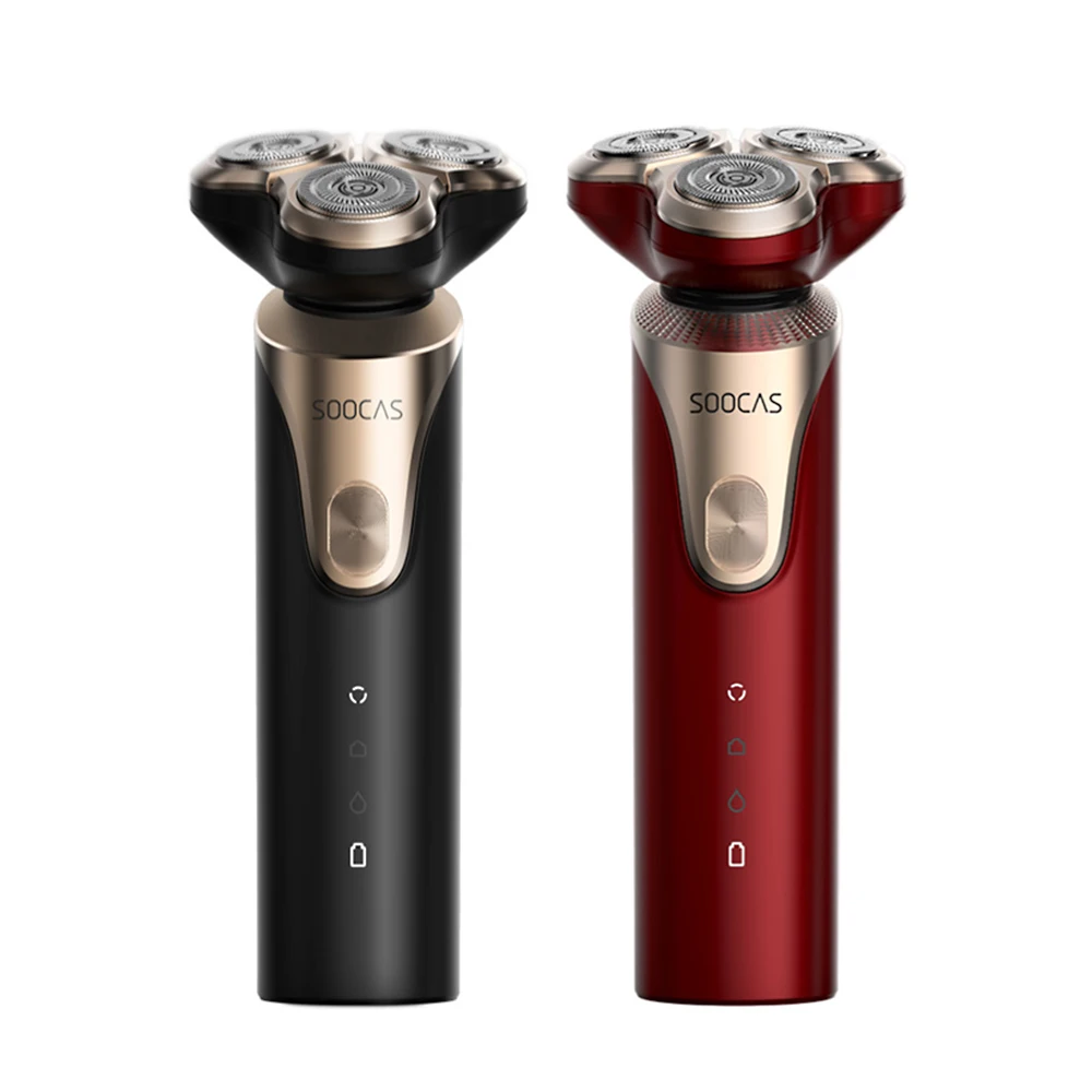 Для Xiaomi электрическая бритва Mijia SOOCAS S3 электробритва для сухого влажного бритья водонепроницаемые бритвы триммер для бороды для мужчин s