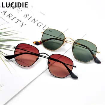 

LUCIDIE 2020 Spring Fashion New Women Sunglasses Metal Round Sun Glasses Vintage Tortoiseshell Temple Spectacles Driving Glasses
