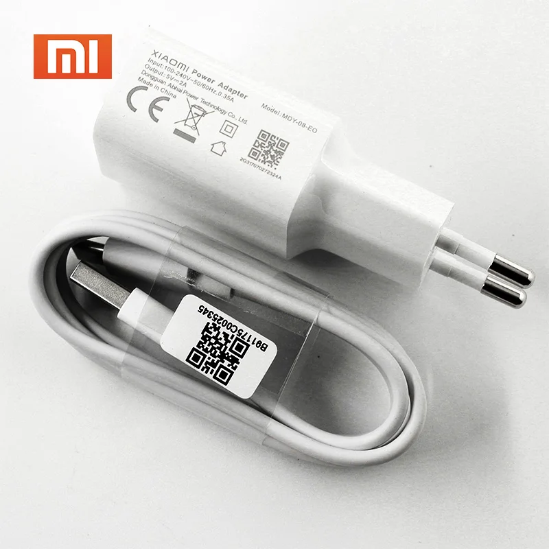 Xiaomi Charger 5V 2A Charge Adapter Micro USB Type C Data Cable For Mi 8 9 SE lite A1 A2 5 6 9t Redmi 4 4X 5 Plus 6 4X Note 5 4