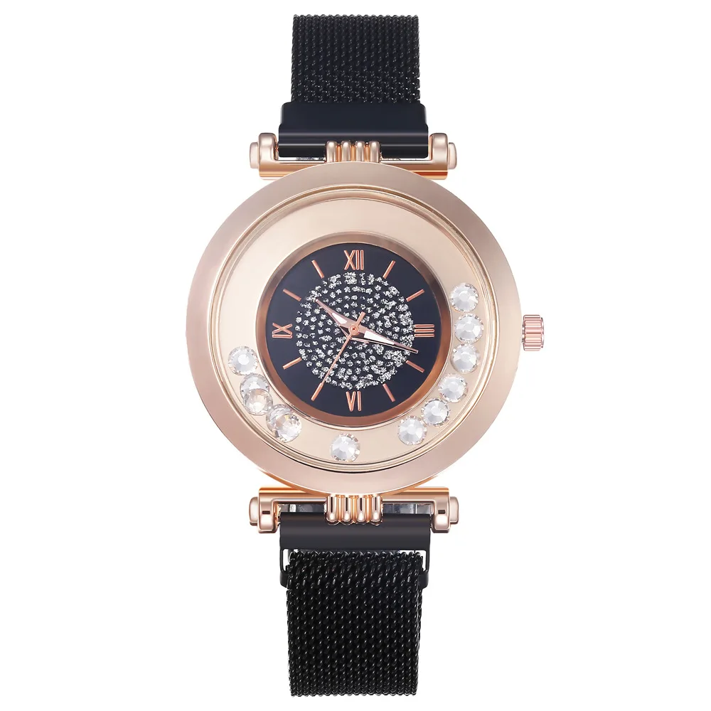 

Magnet Starry sky Rome Watches Women Dress Fashion Mesh Wristwatches Quartz Watch Internet celebrity Girls Relogio Female