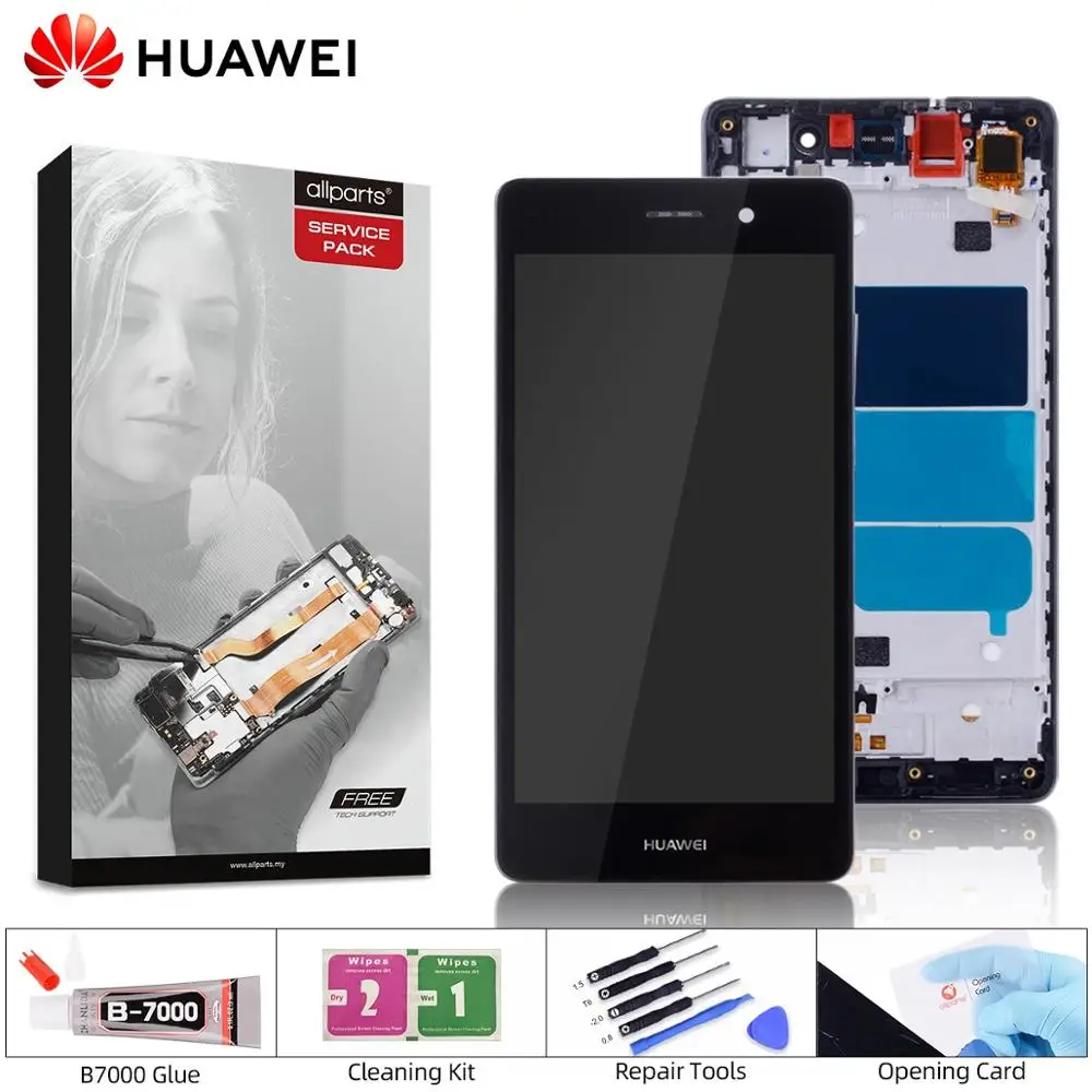 

5.0" Original Display For HUAWEI P8 Lite LCD Touch Screen Digitizer with Frame For HUAWEI P8 Lite Display ALE-L21 Repacement