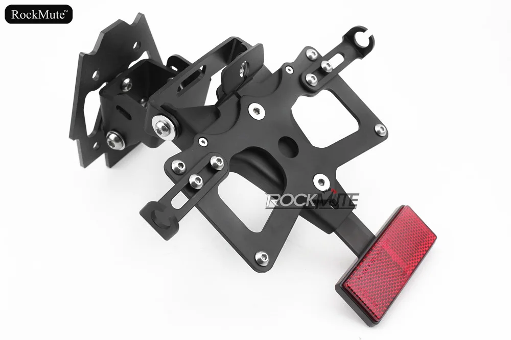 

License plate Bracket For SUZUKI GSX-S1000 2015 Motorcycle Registration Plate Holder Tail Tidy Eliminator Red Reflector Panel