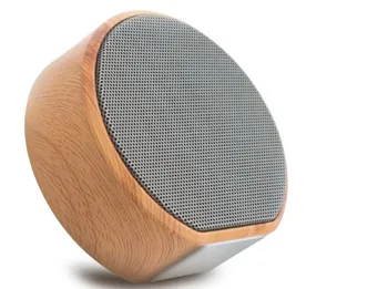 

A60 Wood Portable Mini Wireless Bluetooth Subwoofer Audio Stereo Loudspeaker Sound System Support TF AUX USB Christmas Usb Gift