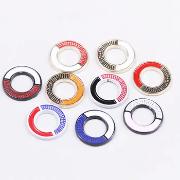 

Round Spikes Painted Metal Rivets Garment Hotfix Rhinestones Color Matching Metal Ring Studs Craft 100Pcs Rivet Accessories