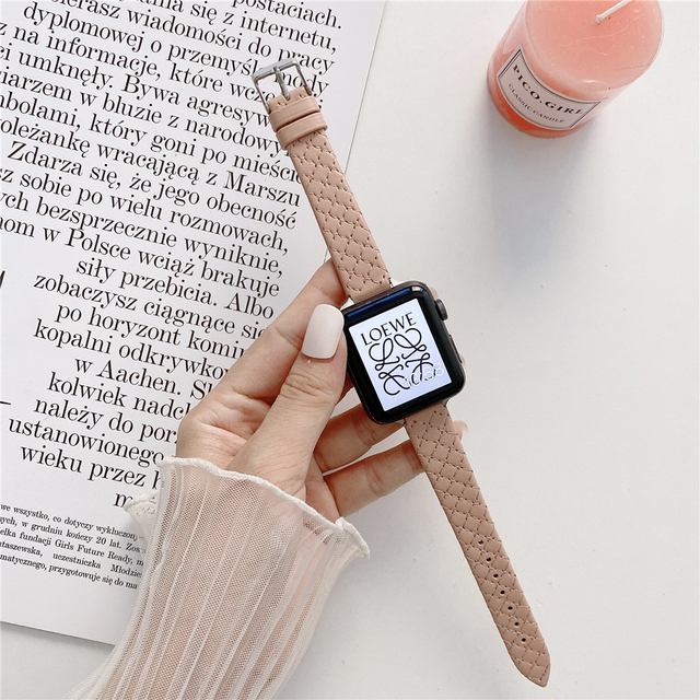 Loop Bracelet for Iwatch Series 7 41mm 45mm 6SE 5 4 3 2 1 44mm Slimmer Wrist Strap for Apple Watch Band 38mm 42mm 40mm