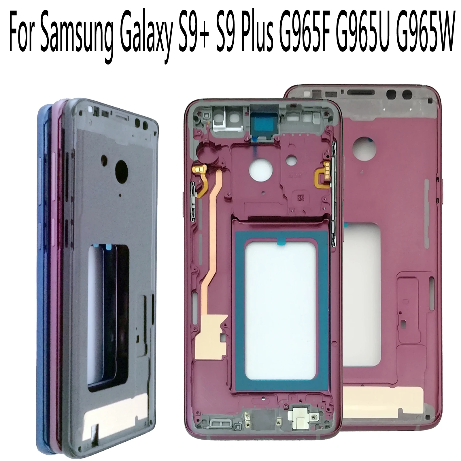 Shyueda 100% Новинка для Samsung Galaxy S9 + Plus G965F G965U G965W передний средний ЖК экран Корпус