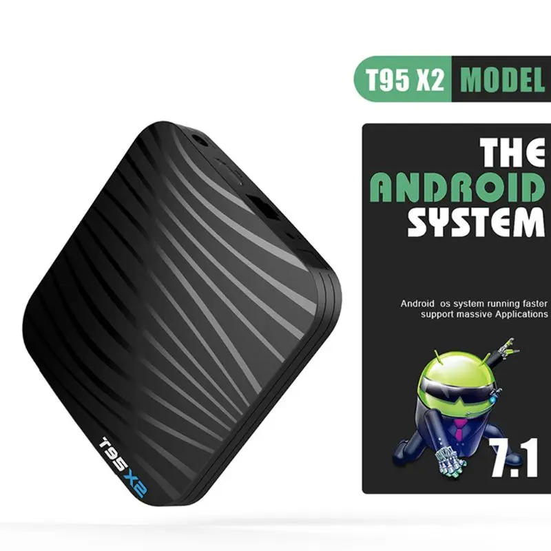 T95x2 wifi Smart tv Box 2 ram+ 16GB rom USB 3,0 четырехъядерный 2,4G wifi медиаплеер Лидер продаж