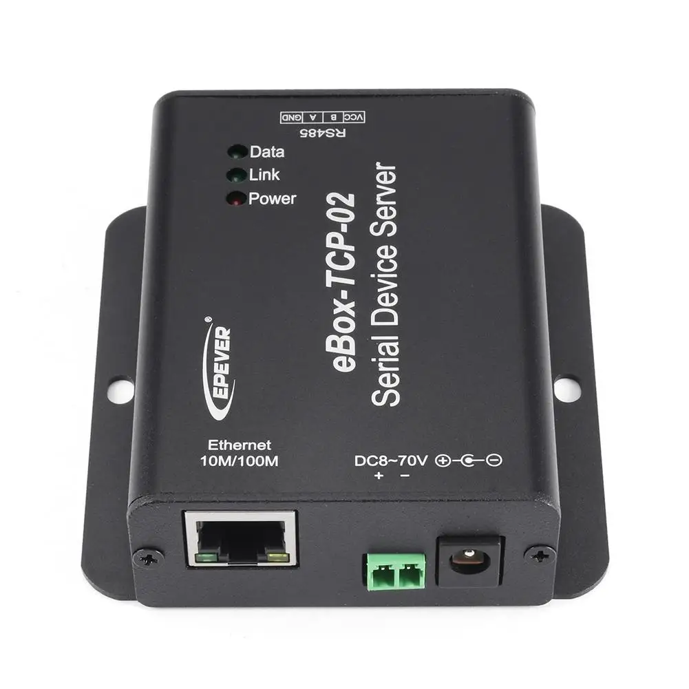 Профессиональный eBox-TCP-02 RS485 конвертер для MPPT Солнечный контроллер