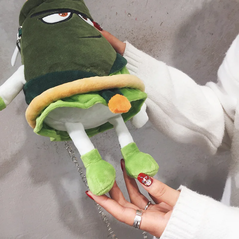 

2019 Autumn New Style WOMEN'S Bag Cartoon WOMEN'S Bag Chain Shoulder Contrast Color Cute Cartoon Animal Phone Bag Geometry Bag