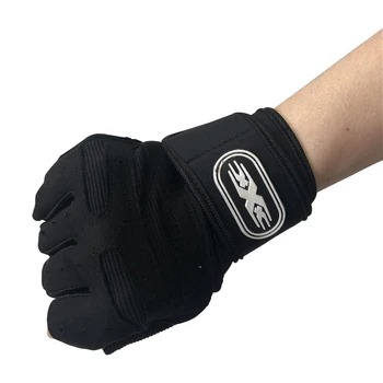 Men Fitness Heavyweight Training Gloves Bodybuilding Half Finger Gloves Non-Slip Extended 3
