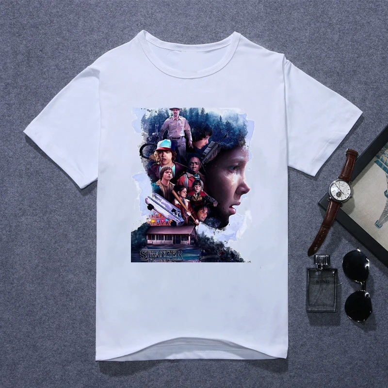 Футболка женская в стиле очень странные дела 3 предмета | Женская одежда