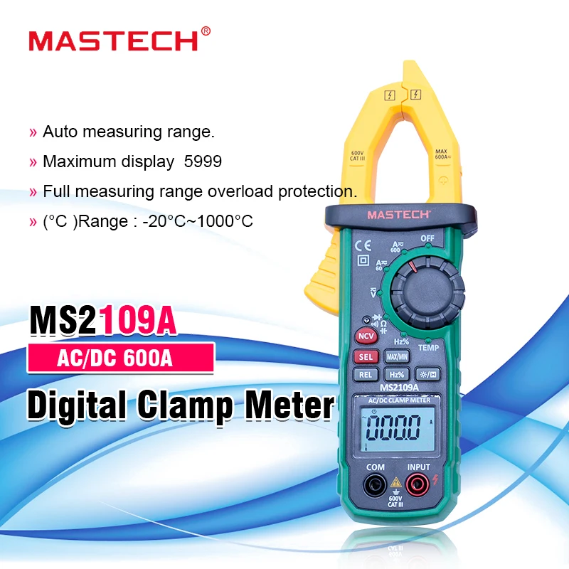 Цифровой Мультиметр Mastech MS2109A с автоматическим диапазоном
