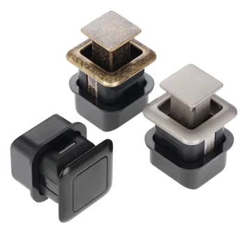 

1Pc Zinc Alloy Embedded Furniture Handles Invisible Cabinet Knobs and Handles Hidden Wardrobe Door Kitchen Pull Handle