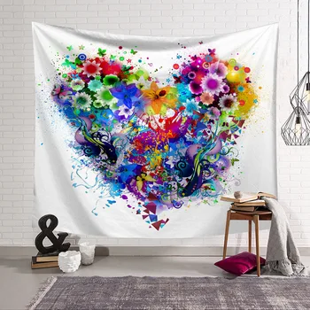

Colorful Flowers Tapestry 3D Printing Tapestrying Rectangular Home Decor Wall Hanging 03