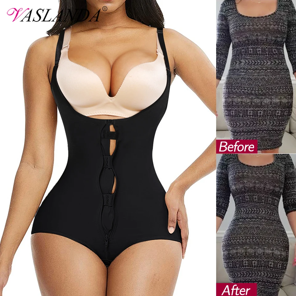 Women Shapewear Bodysuit Tummy Control Full Body Shaper Slimming Underwear Latex Sweat Fat Burner Waist Trainer Bodybriefer | Женская