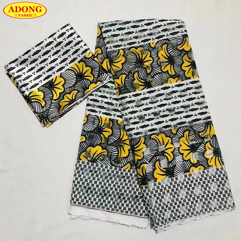 

African Lace Fabric Nigerian Organza Prints Fabric 4 Yards 2020 High Quality Silk Lace Fabrics 2 Yards Chiffon Laces For Clothes