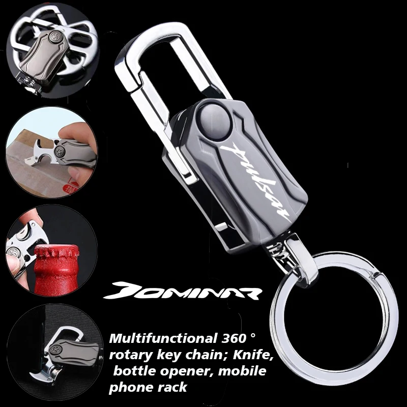 Virom Bajaj Pulsar Black Metal Keychain Pulsar Black Key ring For Pulsar  Bike Key Chain with