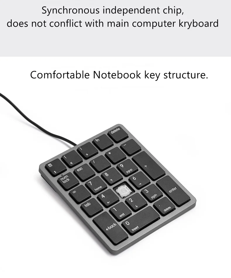 Magicforce NK200 26 ключ ультратонкая USB Проводная Мини-внешняя цифровая клавиатура, удобные клавиши, клавиатура для учета