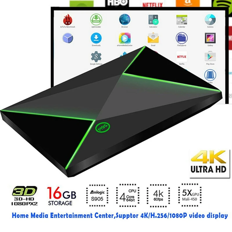 FULL-M9S-Z8 Tv Box Wifi 2G+ 8G четырехъядерный Android 6,0 Bt 4,0 Hd W/пульт дистанционного управления L0Y8R