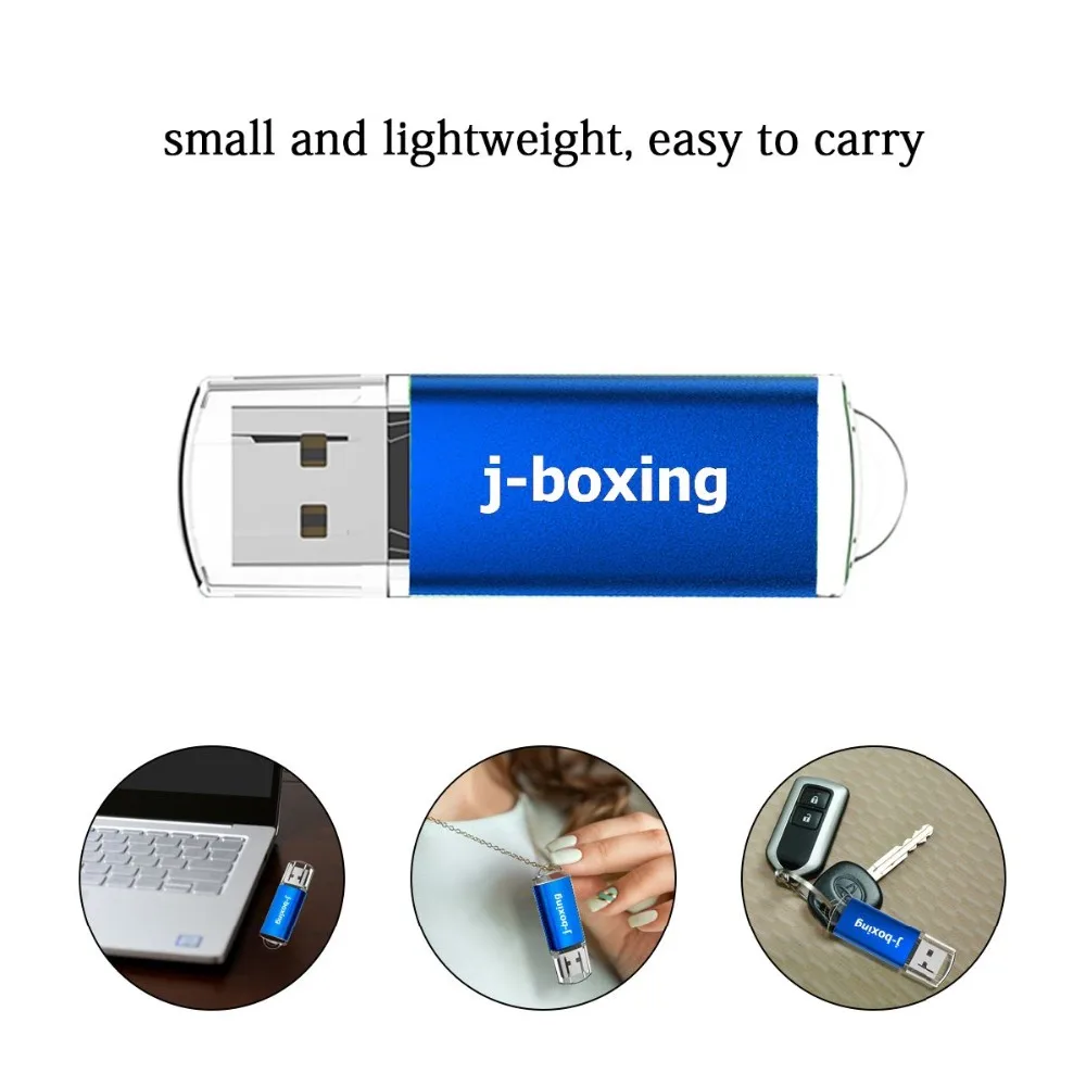 J-boxing flash memória drive retângulo 128 gb