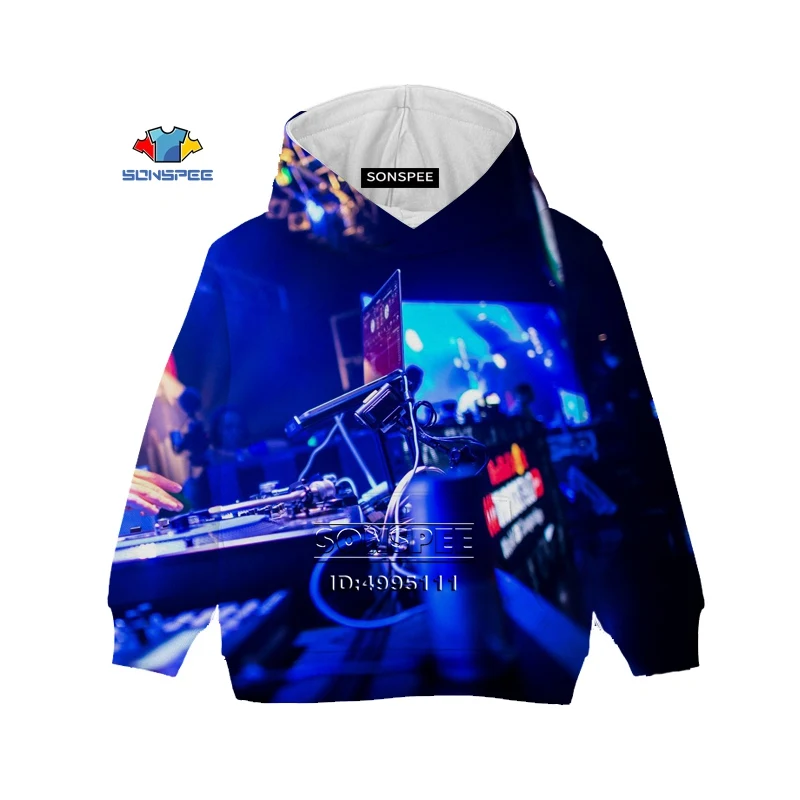 DJ Music Audio Disco/Детские толстовки с 3D принтом для мальчиков; повседневные толстовки с капюшоном; Одежда для мальчиков и девочек; пуловеры; спортивная одежда; Прямая поставка - Цвет: 5