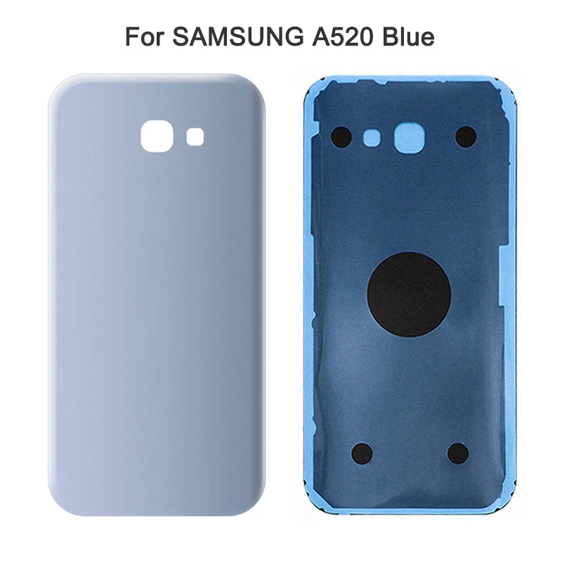 A520 Blue Задняя Батарея сзади Стекло крышка A320 A520 A720 для samsung Galaxy A5 A3 A7 SM-A520F SM-A320F SM-A720F сзади Стекло чехол - Цвет: A520 Blue