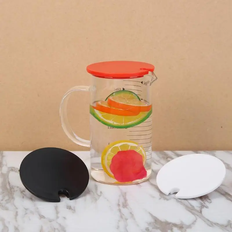 

Coffee Tea Mug Cover Portable Heat-Resistant Teapot Glass Cup Infuser Lids Silicone Anti-dust Bowl Cover Cup Seals Glass Mugs