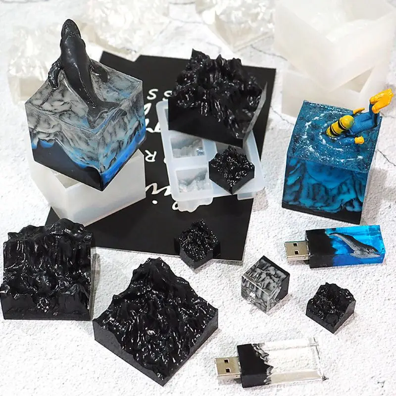 Форма для Снежной Горы силиконовая форма смолы сделай сам микро ландшафт USB