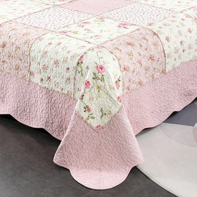 queen size summer blanket set pink