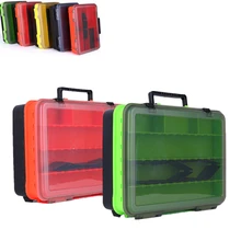 Double-layer Multifunction Fishing Lure Box Portable Shrimp Sub-box Fake Fish Bait Storage Case portable fishing gear lure storage case box black white