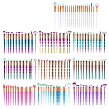 

Hot sale Diamond Makeup Brushes Set 20pc Powder Foundation Blush Blending Eye shadow Cosmetic Make Up Brush pincel maquiagem