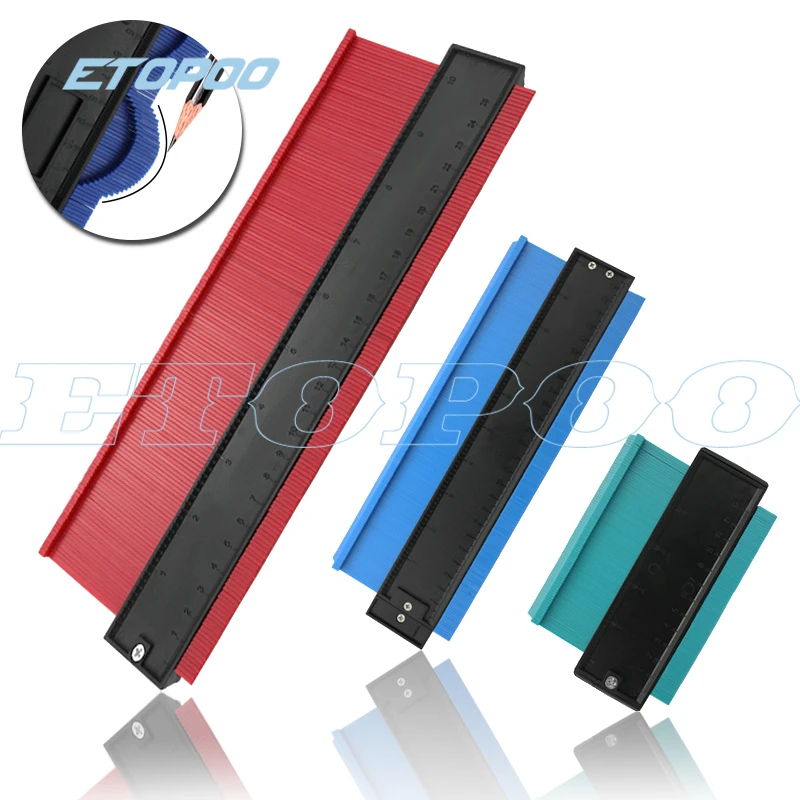 

120mm 150mm 250mm Plastic Profile Contour Gauge Deep Decorating Template Tiling Skirting Laminate Profile Wood Shape