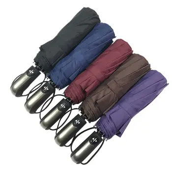 

Ten bone automatic umbrella three fold umbrella windproof and sunshade Wind Resistant Folding Automatic Umbrella Rain Women Auto