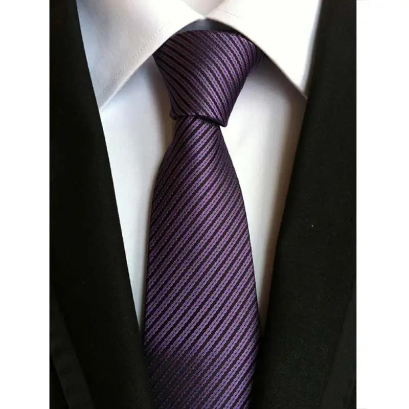 63Color Men's Ties Silk Neck Ties 8cm Jacquard Stripes Solid Dot Classic Necktie For Men Formal Business Wedding Party Gift - Цвет: YU-G44