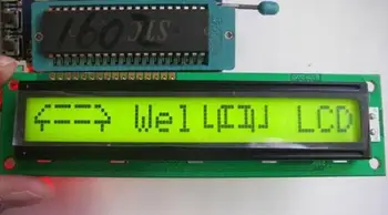 

1601L compatible with WH1601L LCD display module Yellow green lcd 5V white LED backlight parallel port for industrial device