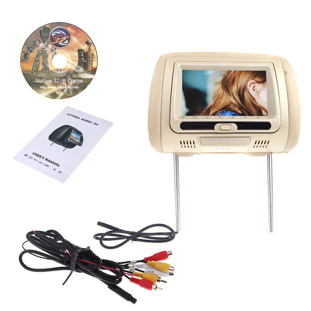 DVD плееры на подголовник автомобиля универсальный USB монитор для подголовника 7