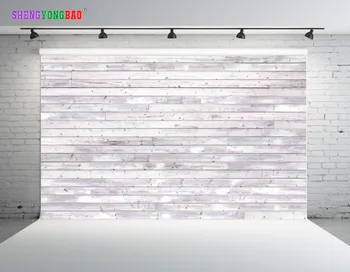 

SHENGYONGBAO Vinyl Digital Printed Backdrops for Photography Wood planks theme Photo Studio Background SZ-109