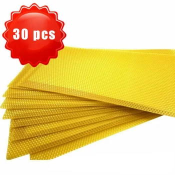 

30PCS Honeycomb Foundation Honeycomb Foundation Beehive Wax Frames Waxing