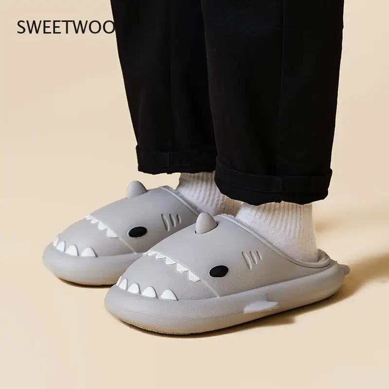 Men and women warm slippers waterproof and non-slip cotton plush shoes indoor and outdoor Autumn 2022