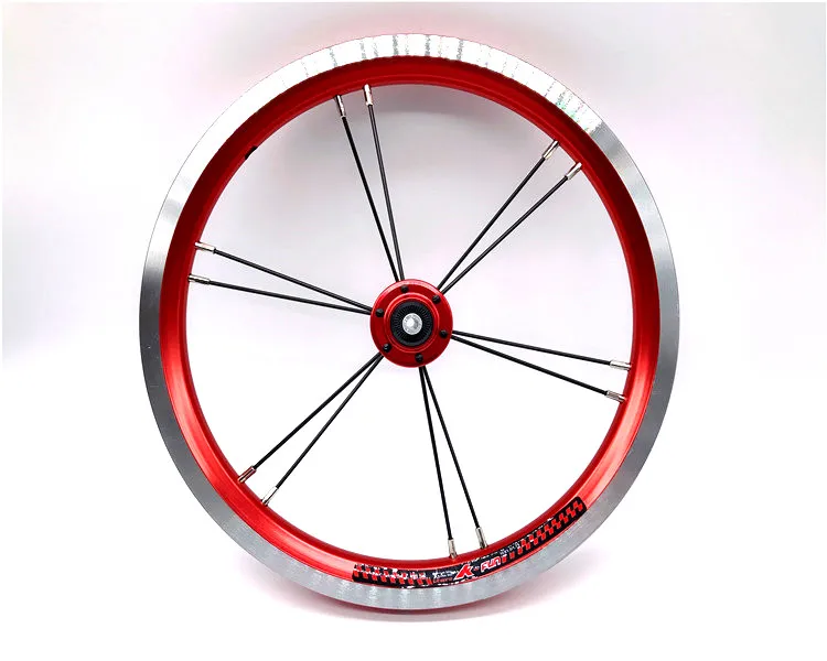 Litepro 14 Inch Folding Bike WheelSet G3 Spokes 3 Speed Freewheel 74/85mm Hub 4 Bearing Folding Bicycle Wheel Set