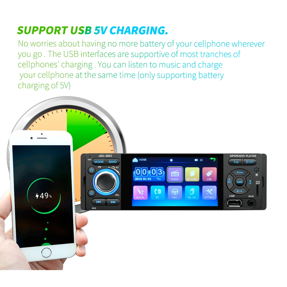 Продажа Podofo 4 hd навигатор для автомобиля видео плеер MP5 1din емкостный сенсорный экран цифровой дисплей Bluetooth Мультимедиа встроенный авторадио FM