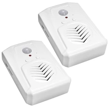 2x sensor de movimento campainha da porta interruptor mp3 infravermelho sem fio pir sensor movimento voz prompter