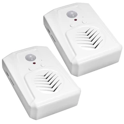 2x sensor de movimento campainha da porta interruptor mp3 infravermelho sem fio pir sensor movimento voz prompter