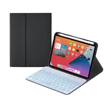 Étui de clavier magnétique intelligent en cuir avec support, housse de tablette pour iPad Mini 6 2021