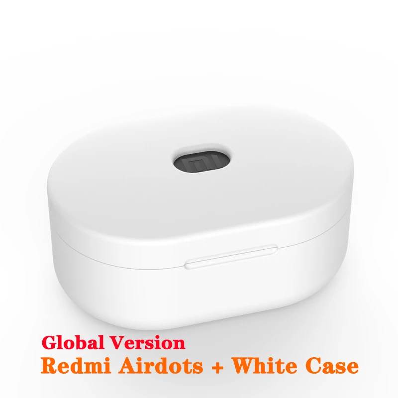 Оригинальные Xiaomi Redmi Airdots Bluetooth наушники 5,0 спортивные стерео беспроводные Bluetooth наушники Водонепроницаемая глобальная версия - Цвет: EN  and white case