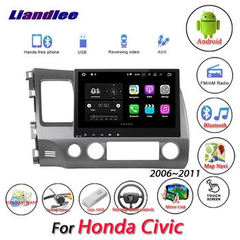 

Liandlee Car Android System For Honda Civic 2006~2011 - Radio AUX Mirror link GPS Navi Navigation HD Stereo Multimedia No CD DVD