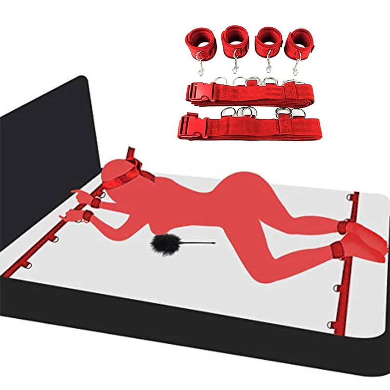 Adult Erotic Bondage Set Sexy Leather Kits Handcuffs Sex Games Clamps Toys For Couples Exotic Accessories Products |