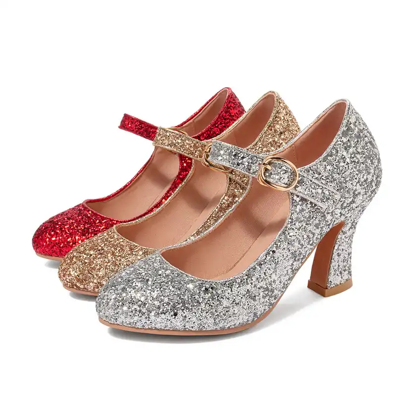 glitter mary jane shoes womens