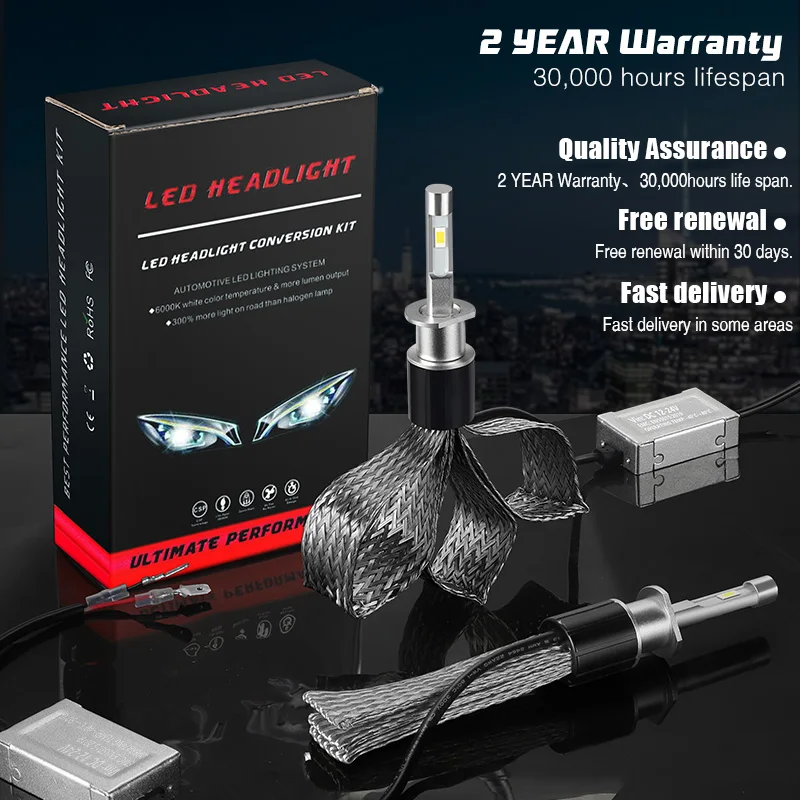 H1 H4 Hi Lo H7 H8 H9 H11 9005 HB3 9006 HB4 80 Вт светодиодный противотуманный фонарь с медным ремнем