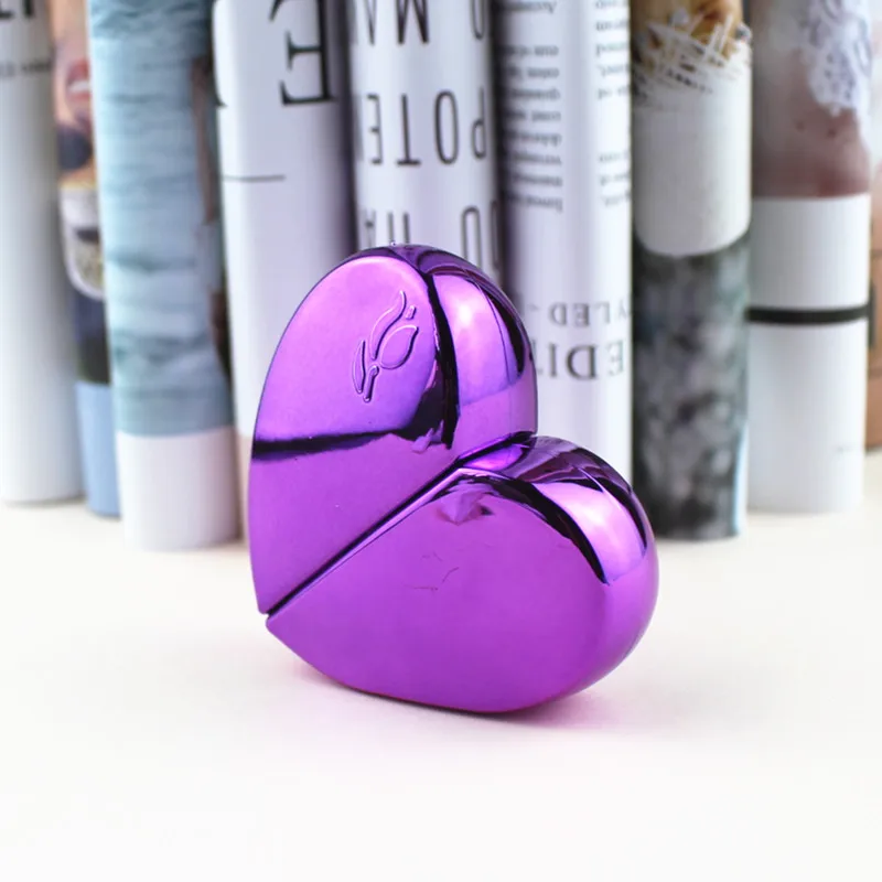 Perfume Bottle 6pcs/lot 25ml Heart Shaped Glass Perfume Bottles Spray Refillable Empty Atomizer For Women